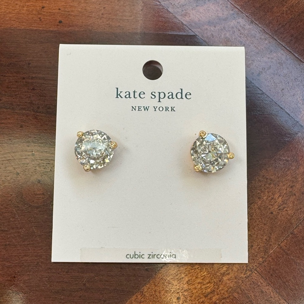 Kate Spade Cubic Zirconia Round Stud Earrings